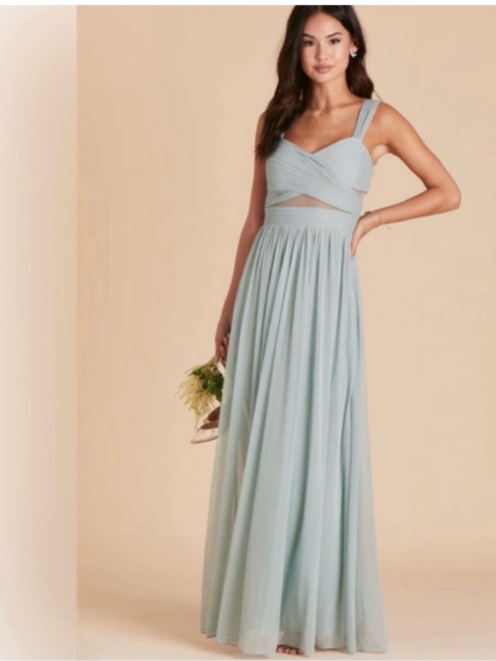 Birdy Grey ELSYE DRESS MESH SAGE XXL NWT NEW WEDDING BRIDESMAID